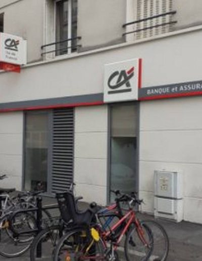 Enseigne extérieure Crédit Agricole
