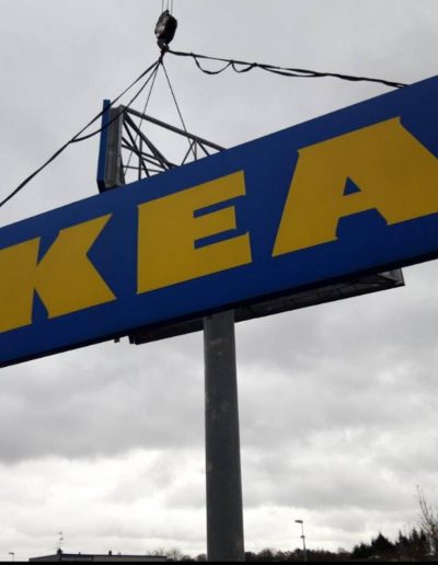 Installation enseigne Ikea